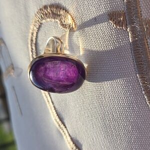 Amethyst Solid Sterling Ring